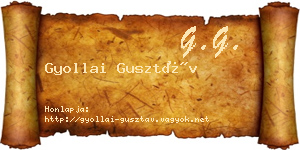 Gyollai Gusztáv névjegykártya